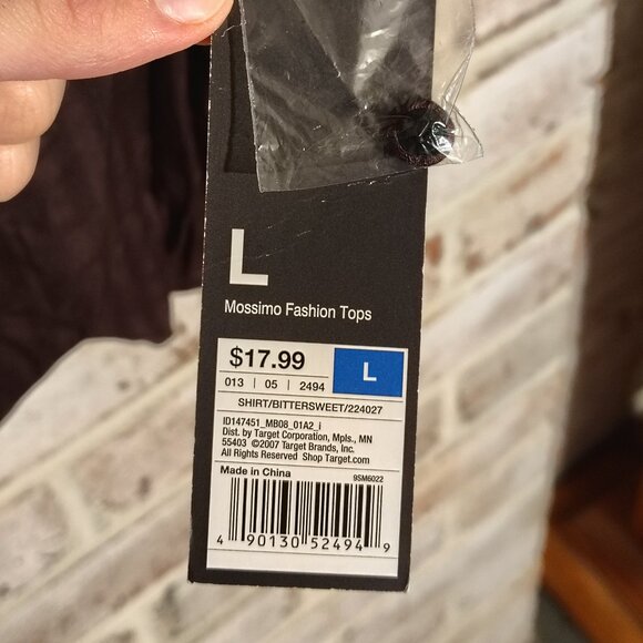 NWT 2007 Mossimo Brown Top - Large - Picture 6 of 6